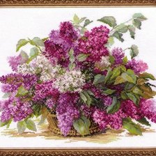 Схема вышивки «Сирень»