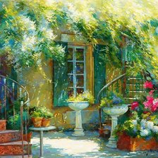 уютный дворик