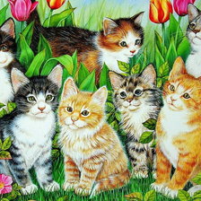 Схема вышивки «серия ,,кошки"»