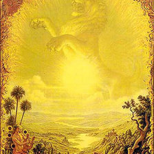 Схема вышивки «лев»