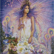 Схема вышивки «дева»