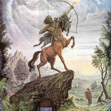 Схема вышивки «стрелец»