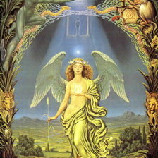 Схема вышивки «дева»