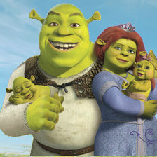 Схема вышивки «шрэк с фоном»