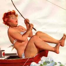 Схема вышивки «на рыбалке»