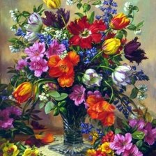 Схема вышивки «Букет цветов»