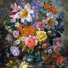 Схема вышивки «Букет цветов»