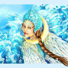 Схема вышивки «Снегурочка»