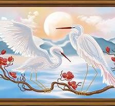 Схема вышивки «Цапли»