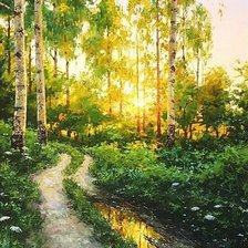 Схема вышивки «В лесу»