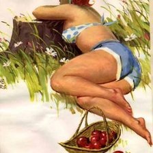 Схема вышивки «Хильда в поле»