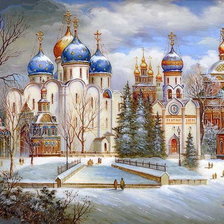 Схема вышивки «Дорога к храму 9»