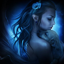 Схема вышивки «нежный друг»