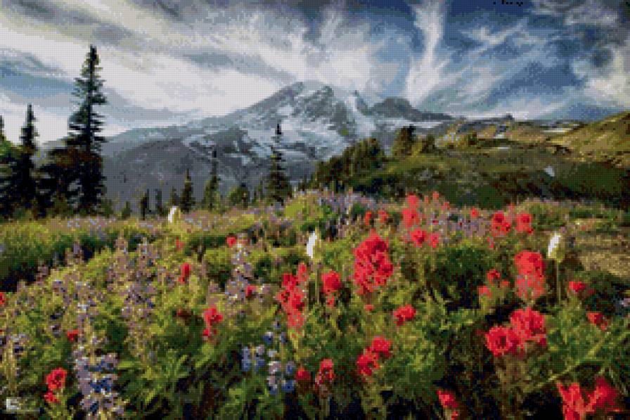 горный пейзаж - природа, пейзаж - предпросмотр