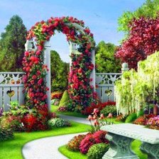 Схема вышивки «пейзаж»