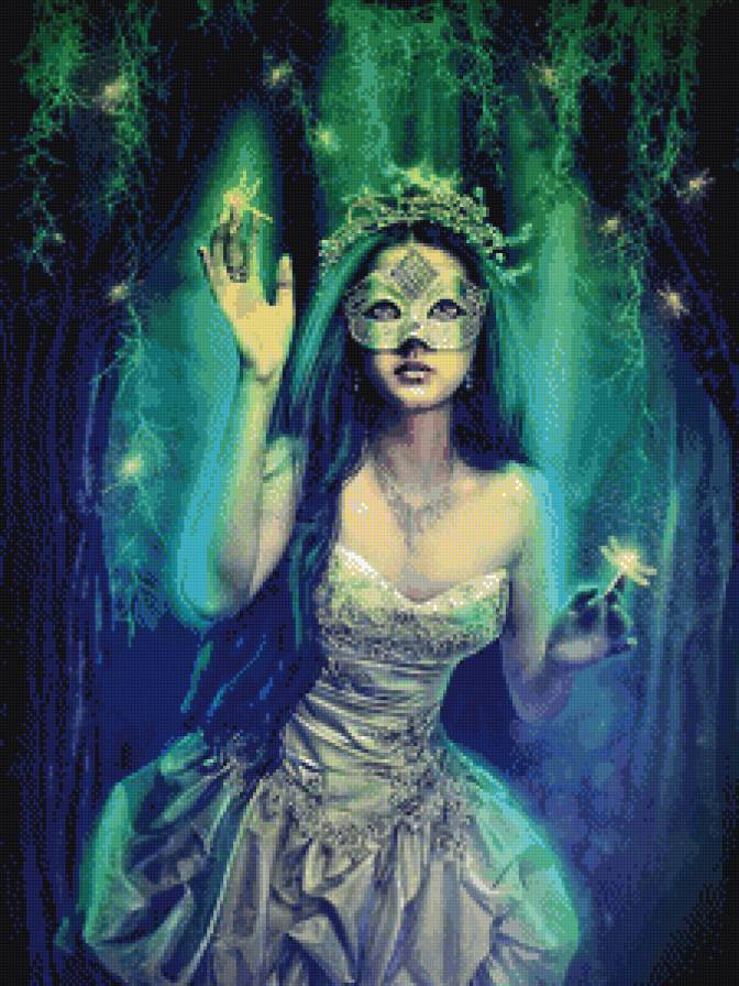 повелительница светлячков - девушка, фэнтези - предпросмотр