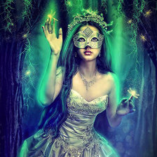 Схема вышивки «повелительница светлячков»