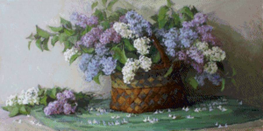 Сирень - сирень, цветы, картина - предпросмотр