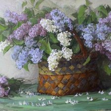 Схема вышивки «Сирень»