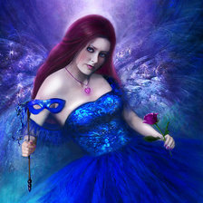 Схема вышивки «девушка загадка»