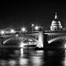 Схема вышивки «город в ночи»