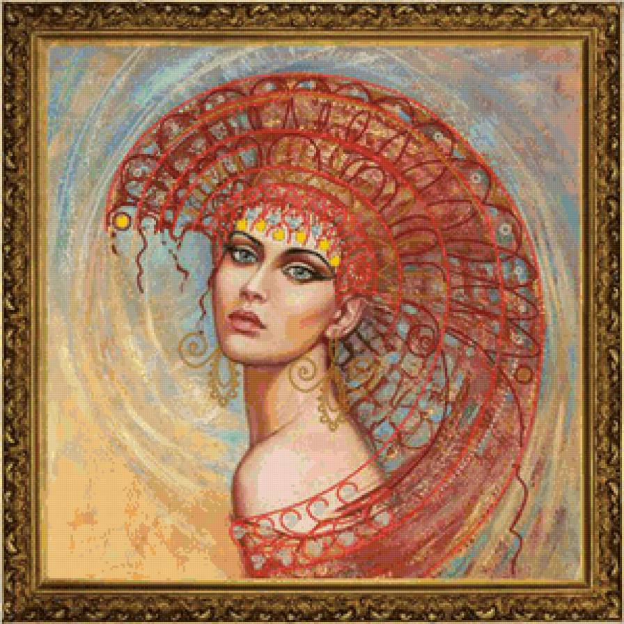 Роксолана - девушка, портрет - предпросмотр