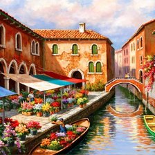 Схема вышивки «пейзаж»