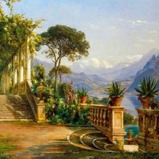 Схема вышивки «пейзаж»