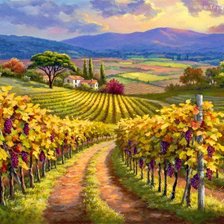 Схема вышивки «пейзаж»