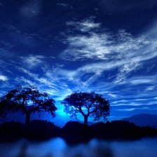 Схема вышивки «ночь»