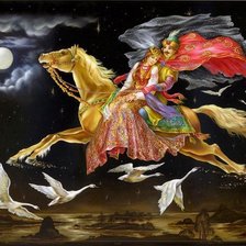 Схема вышивки «ночной полёт»