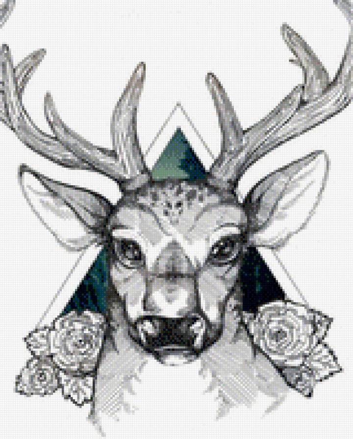 Лесной страж - животные, олень - предпросмотр