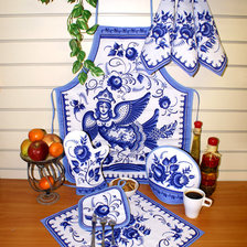 Схема вышивки «ГЖЕЛЬ КУХНЯ»