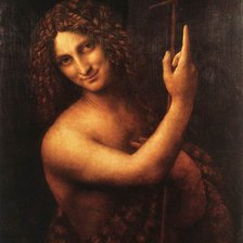 Схема вышивки «St John the Baptist, 1513-16, oil on wood, 69 x 57 cm»