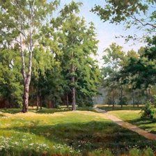 Схема вышивки «пейзаж»