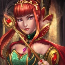 Схема вышивки «Красная королева»