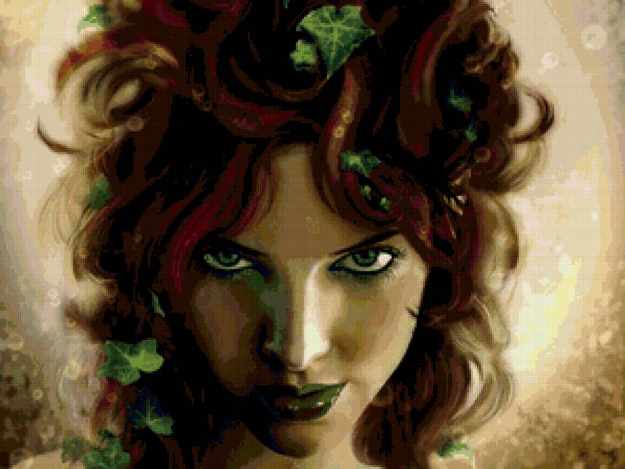 Нимфа - нимфа, девушка, рыжая - предпросмотр