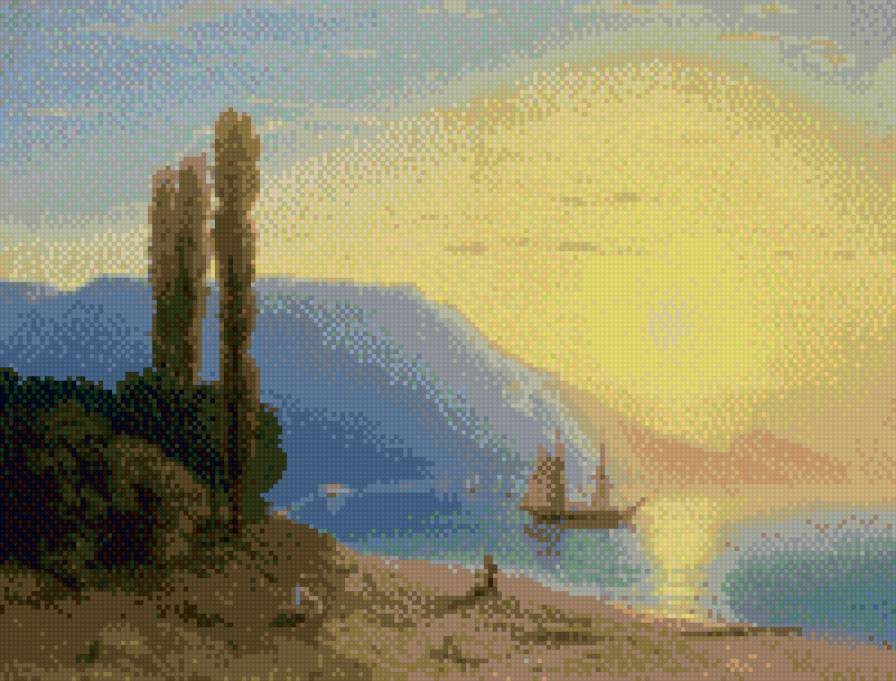 Восход Солнца у берегов Ялты - предпросмотр