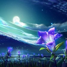 Схема вышивки «необычные цветы 3»