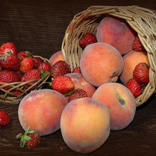 Схема вышивки «персики»