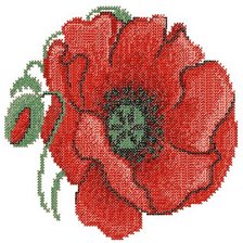 Схема вышивки «poppy»