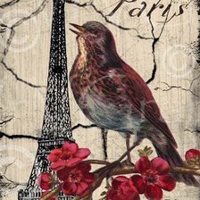 Схема вышивки «Открытка из Парижа»