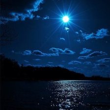 Схема вышивки «Луная ночь»