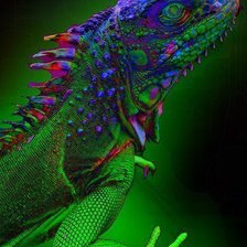 Схема вышивки «Ящер»