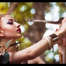 Схема вышивки «Со змеёй»