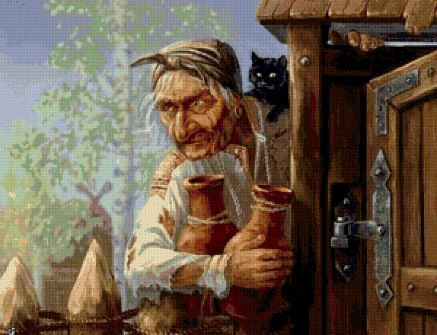 Баба Яга - сказочные герои, сказка, баба яга - предпросмотр