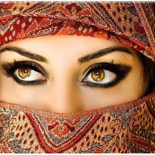 Схема вышивки «Глаза востока»