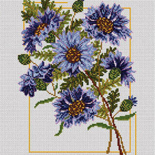 Схема вышивки «Васильки»