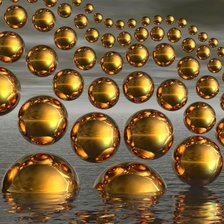 Схема вышивки «золотые шары»