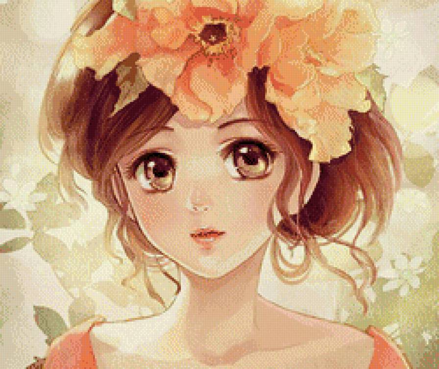 Девушка аниме - девушка, аниме - предпросмотр